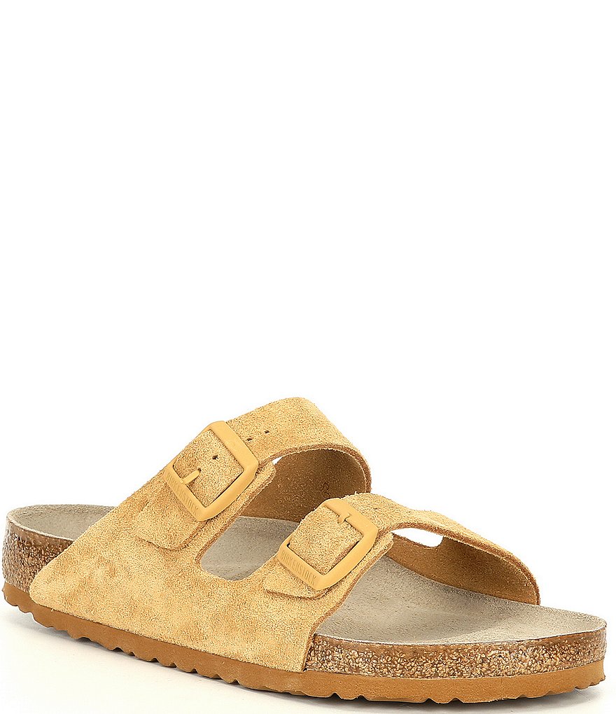 Birkenstock Men's Arizona Suede Soft Footbed Sandals