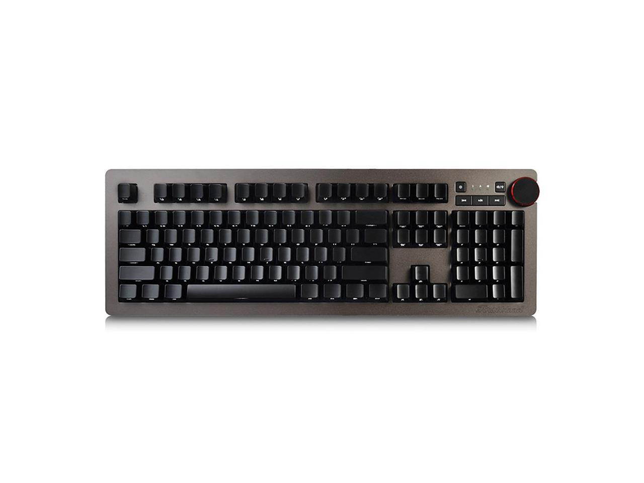 Ajazz AK60 Wired Mechanical Gaming Keyboard White Backlight  Ajazz Blue Switch 104 Classic Layout - Black