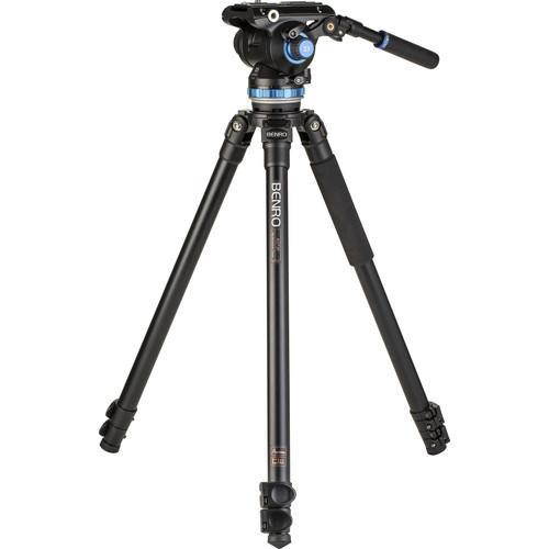 Benro A373F 3-Leg Section Aluminum Video Tripod w/ S8 PRO Head, Payload 17.6 lb