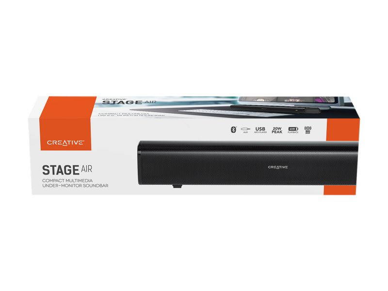 Creative Stage 2.1 High Performance Under-monitor Soundbar with Subwoofer