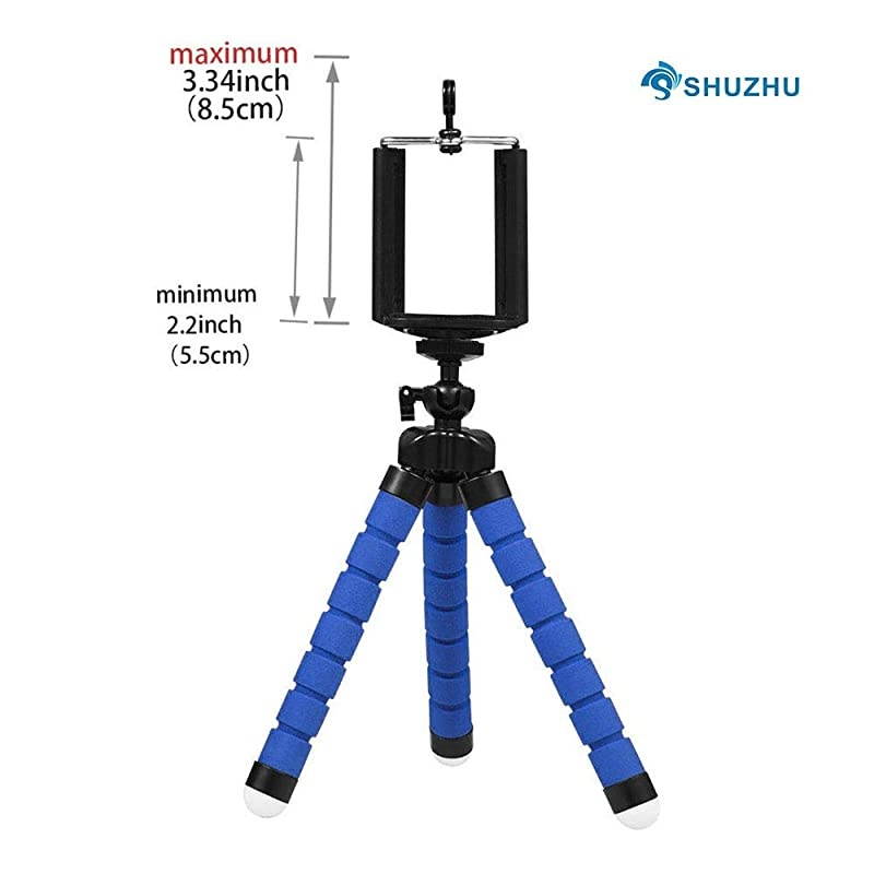 Tripod Mini Universal Octopus Leg Style Portable and Adjustable Tripod Stand with Clip Bracket Mount Holder for Mobile Phone Cellphone Smartphone Digital Camera