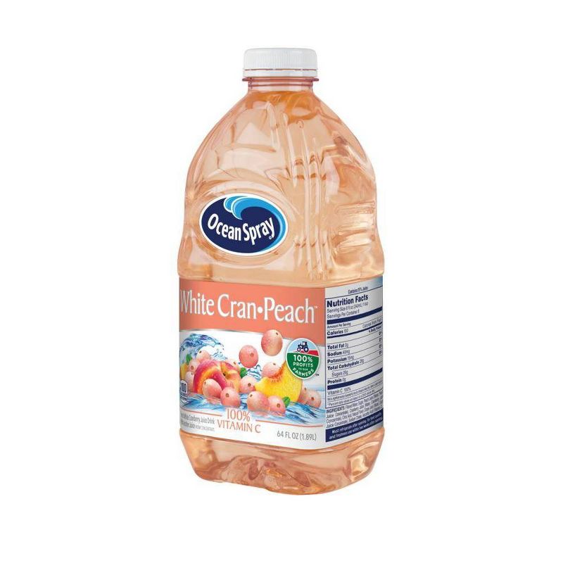 Ocean Spray White Cran-Peach Juice Drink - 64 fl oz Bottle