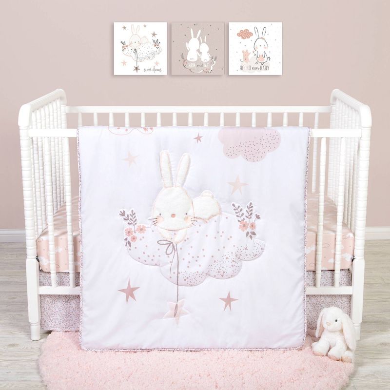 Sammy and Lou Cottontail Cloud Crib Bedding Set - 4pc