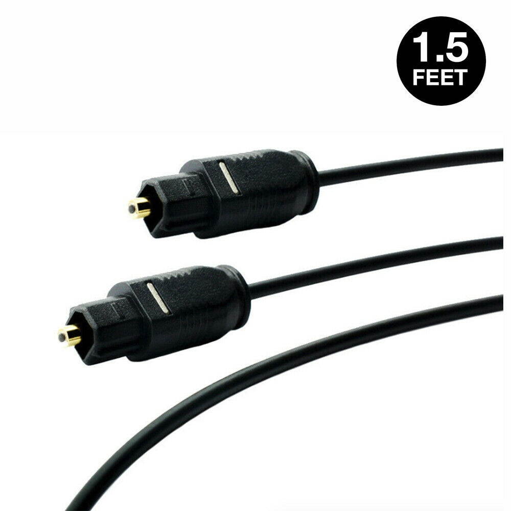 Gold TOSLink Fiber Optical Optic Digital Audio Cable SPDIF Sound Bar Cord Lot