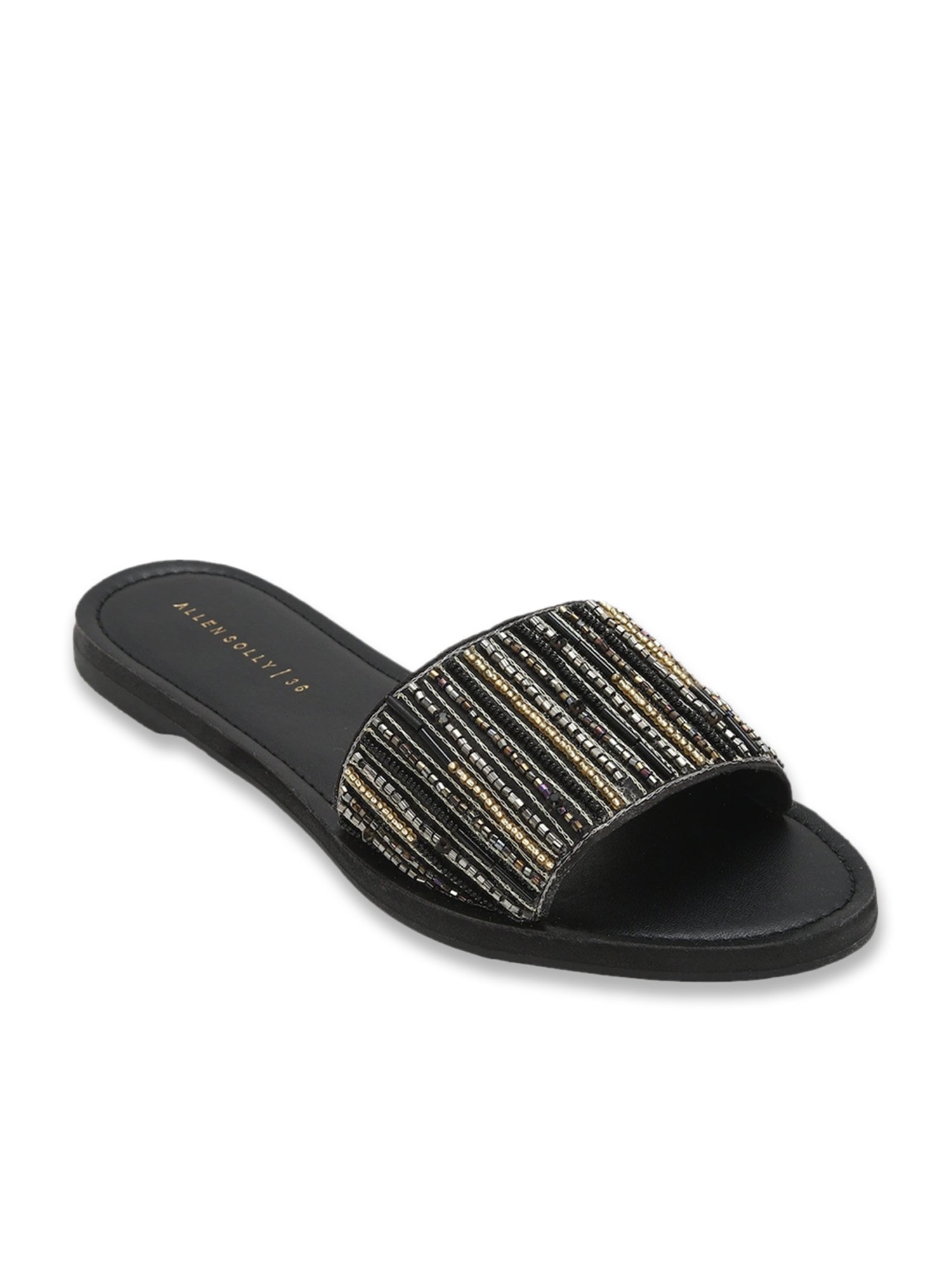 Allen Solly Women's Black Slides