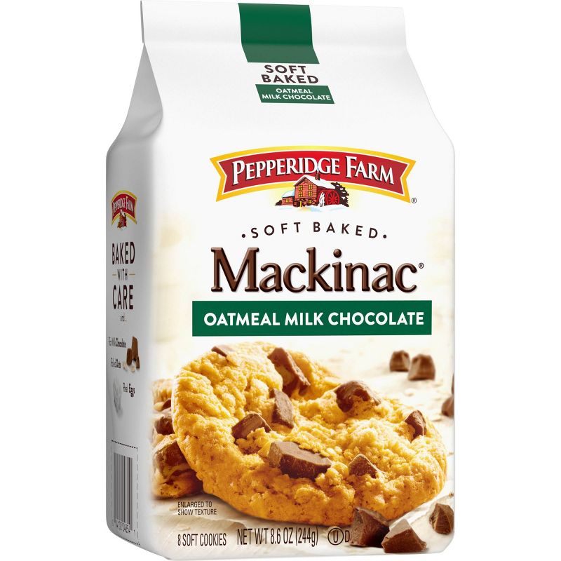 Pepperidge Farm Mackinac Soft Baked Oatmeal Milk Chocolate Cookies - 8.6oz
