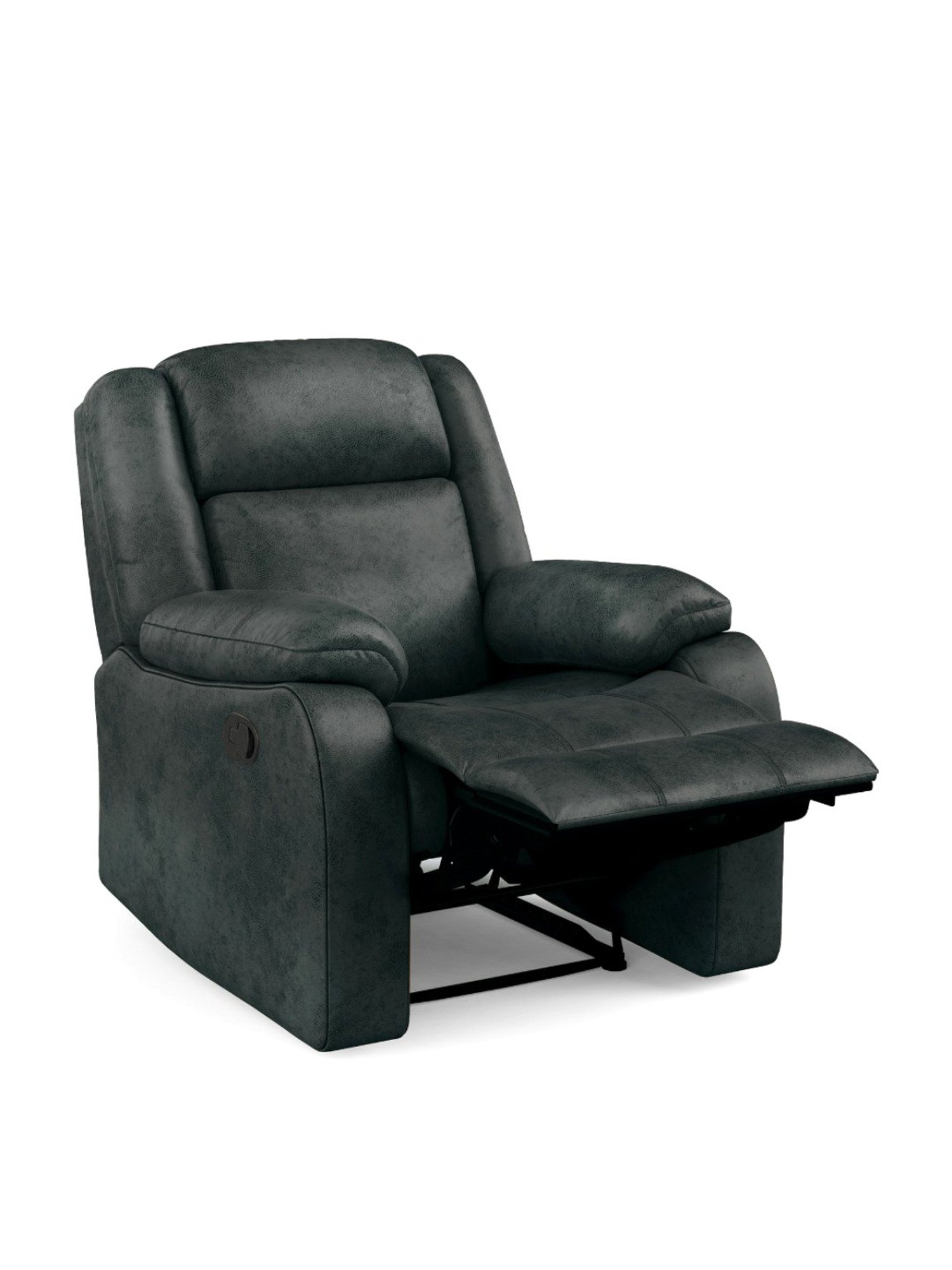Duroflex Avalon Midnight Blue Wood Single Seater Recliner