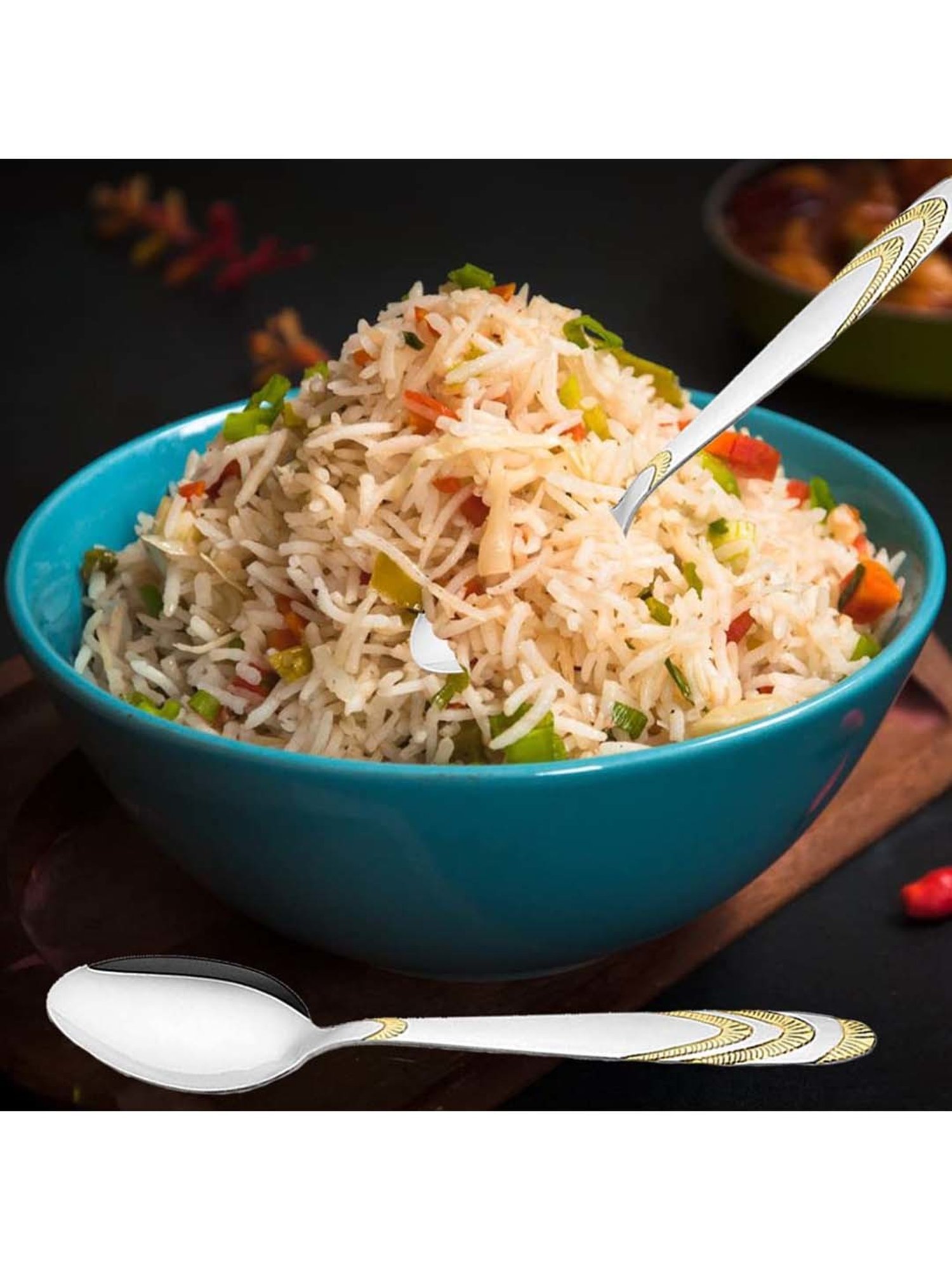 Home4U Iona Multi Wood Cutlery (2 Pcs)