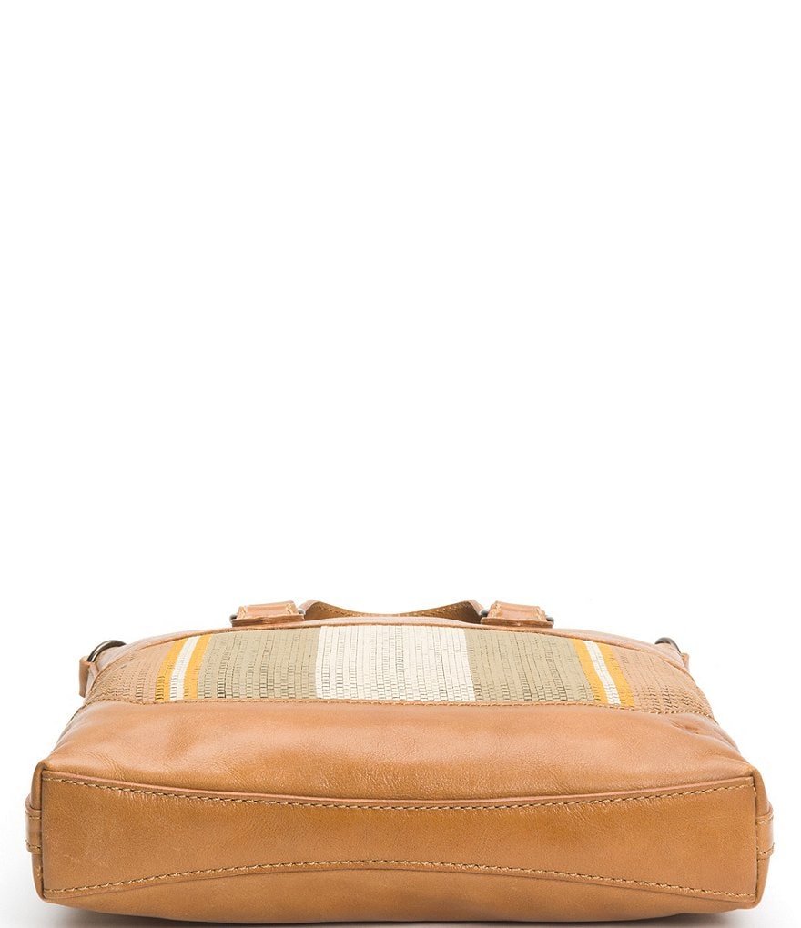 Frye Melissa Striped Small Woven Tote Bag