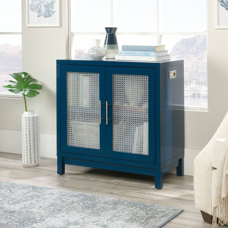 Vista Key Accent Storage Cabinet Navy Blue - Sauder