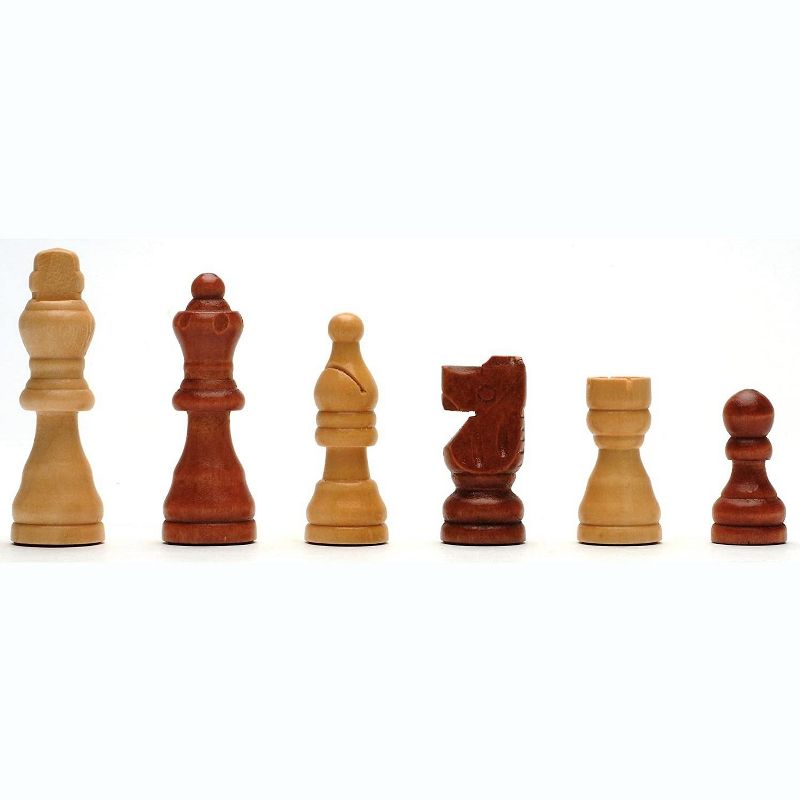 WE Games French Staunton Wood Chessmen with 2.5 inch King