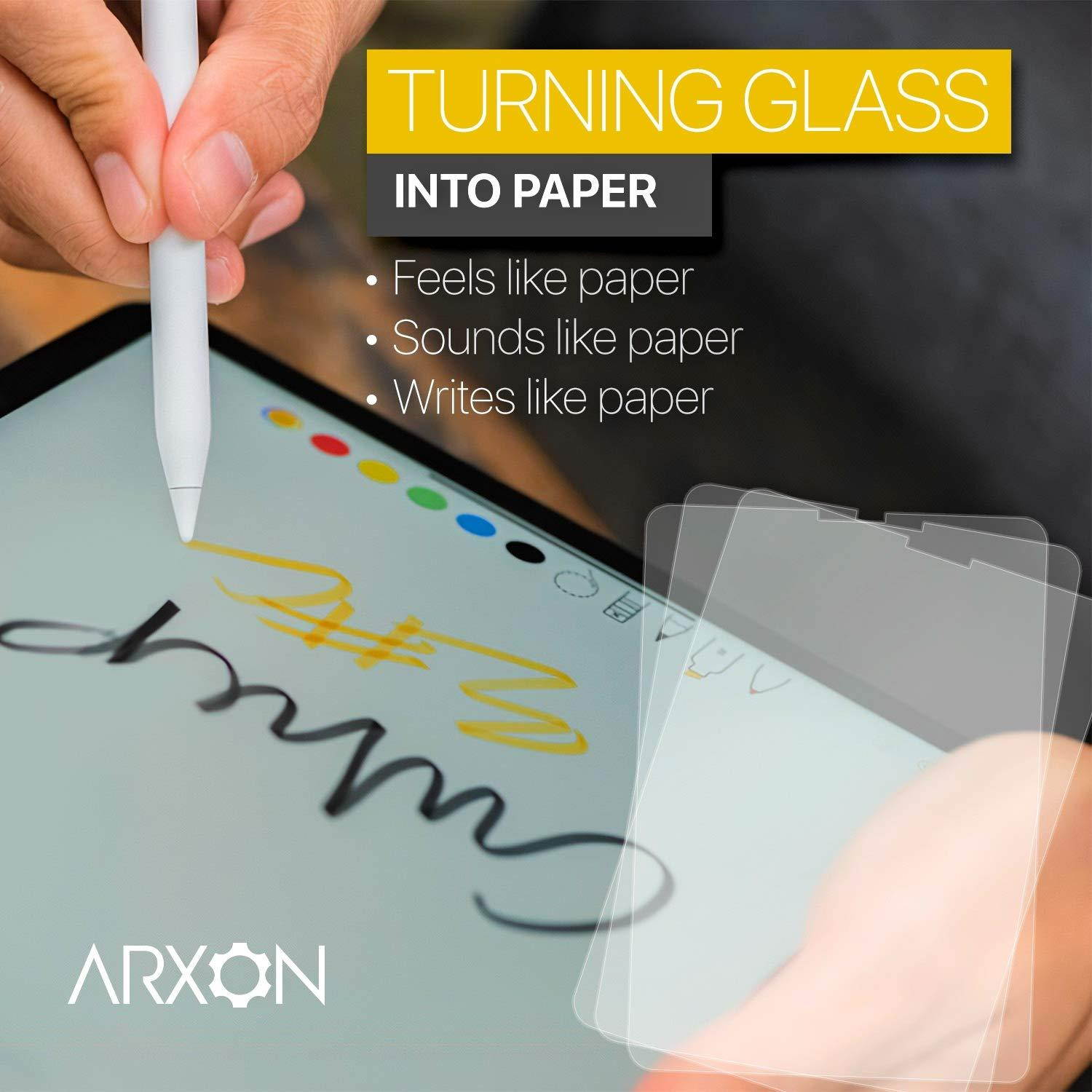 Arxon New iPad Pro 11 Screen Protector, High Touch Sensitivity Paper-Like Screen Protector Compatible with iPad 2018/19 Release/Apple Pencil Compatible (11 Inch, 1 Pack)