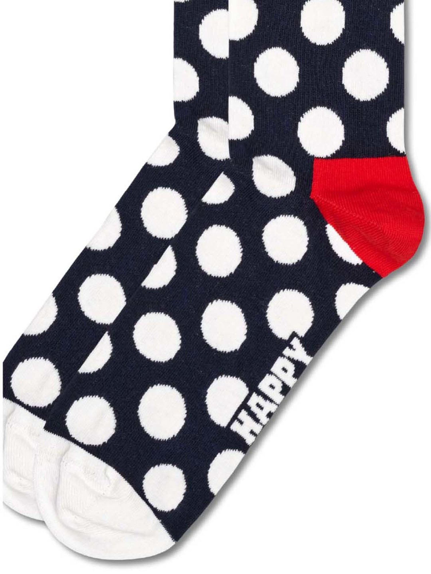 Happy Socks Classic Big Dot Multicolor Cotton Printed Socks (36-40) - Pack of 2