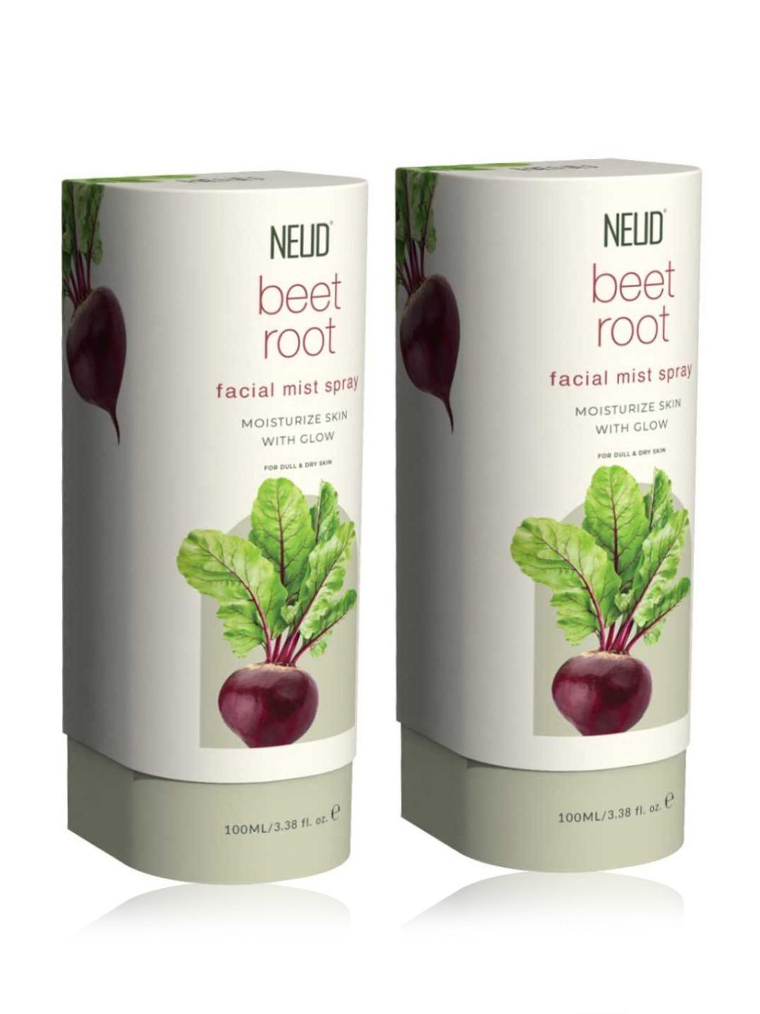 NEUD Beet Root Facial Mist Spray for Glowing & Moisturized Skin - 100 ml Each (Pack of 2)