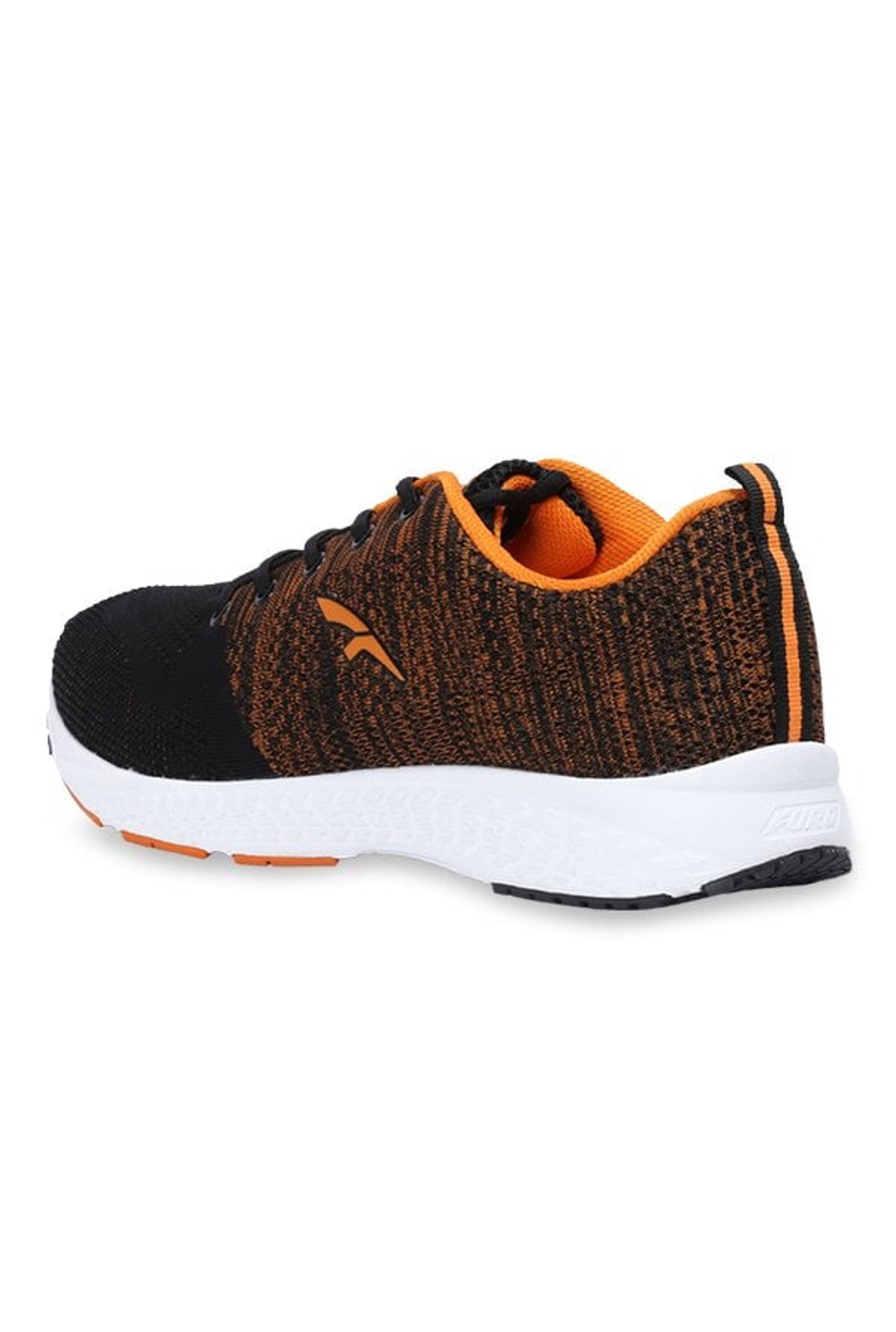 Furo by Red Chief Men's Black & Orange Running Shoes