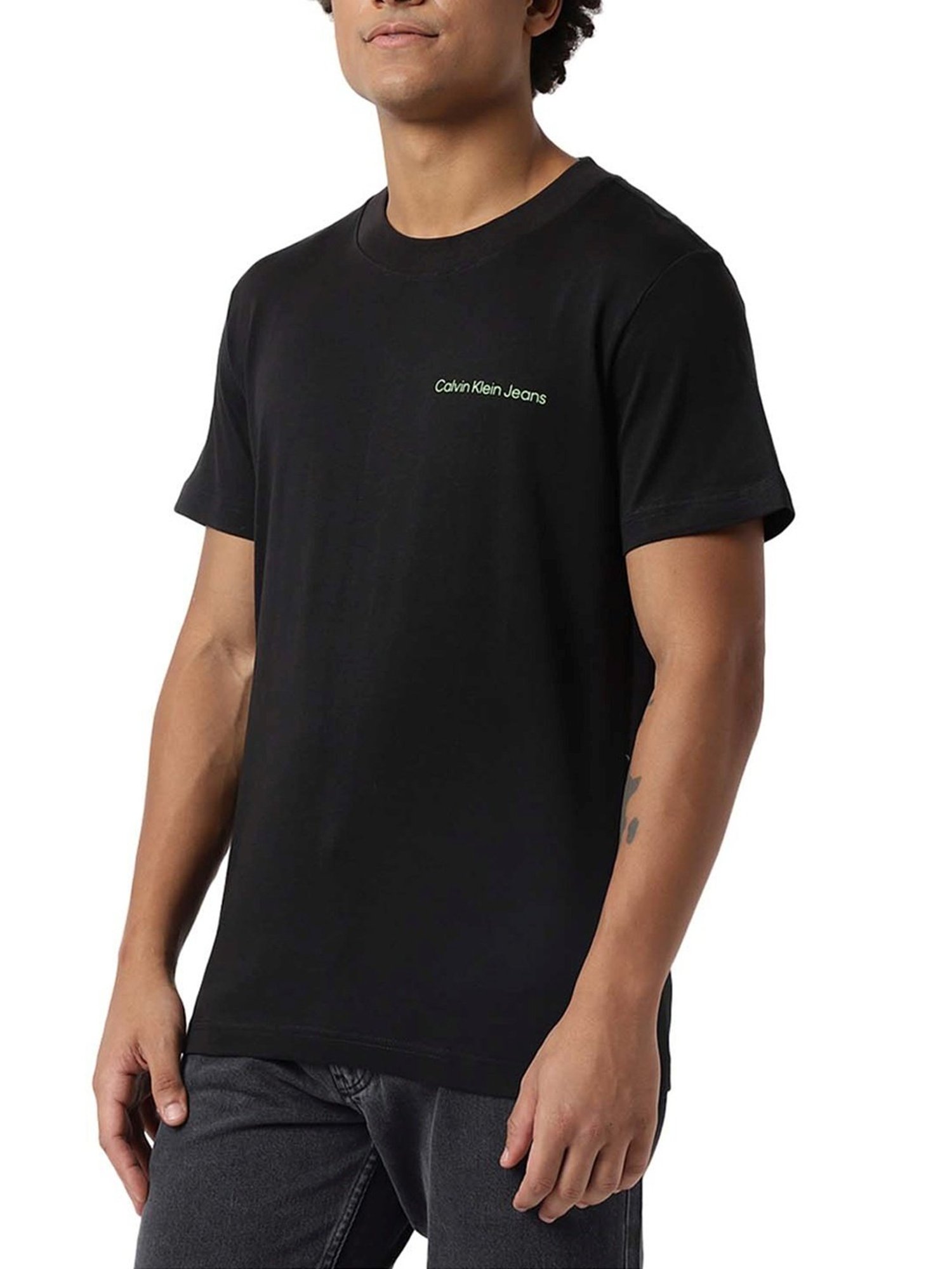 Calvin Klein Jeans Black Logo Regular Fit T-Shirt