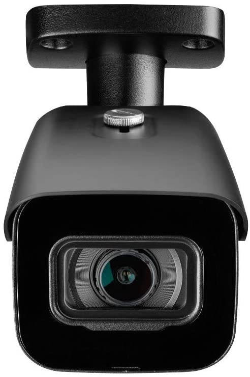 Lorex E861ABB 4K 8MP IP Black Bullet Camera with 130ft Color Night Vision and Smart Motion Detection