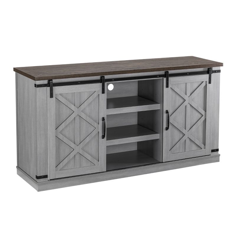 58" TV Stand For TVs up to 65" Gray - Home Essentials