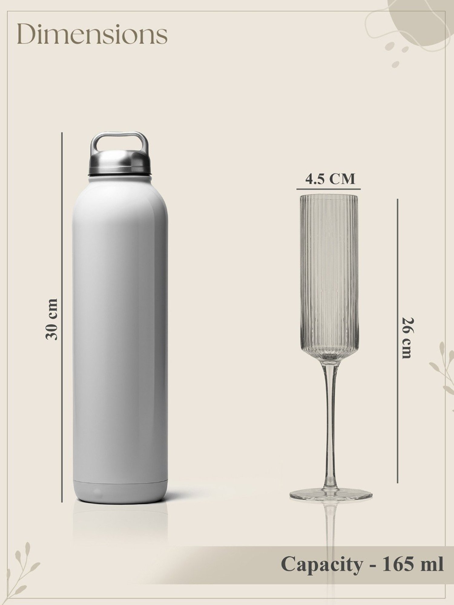 Mikasa Julie Transparent Glass Flute Glass (0.266 L) - Set of 4