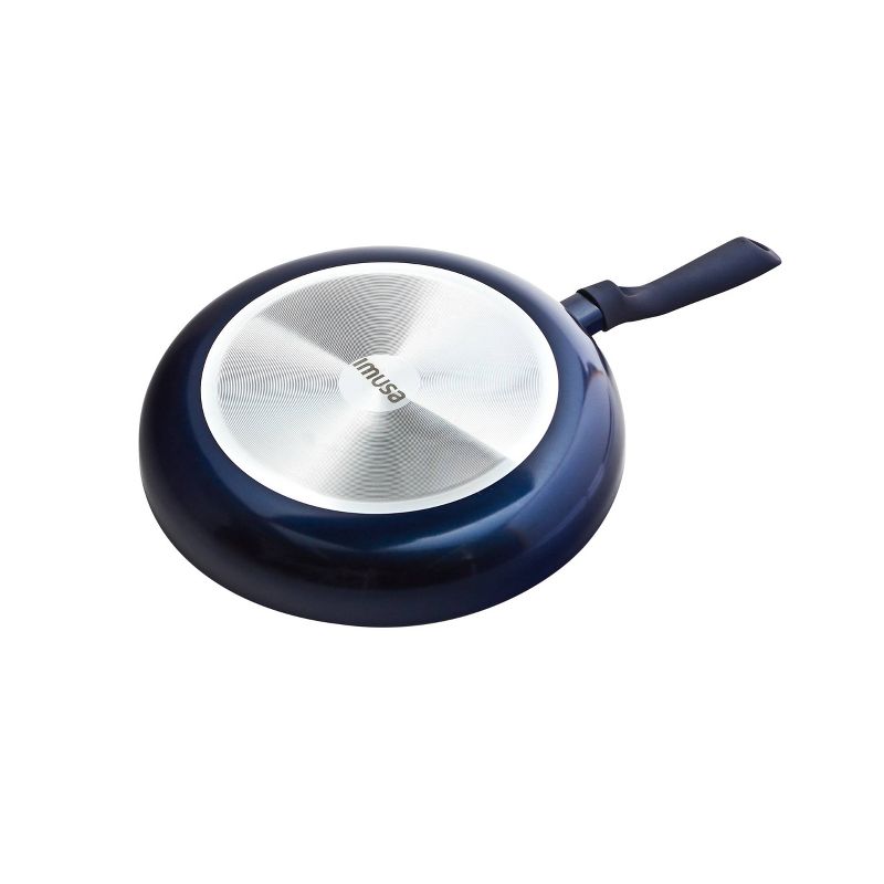 IMUSA 12" Ceramic Fry Pan with Soft Touch Handle Blue