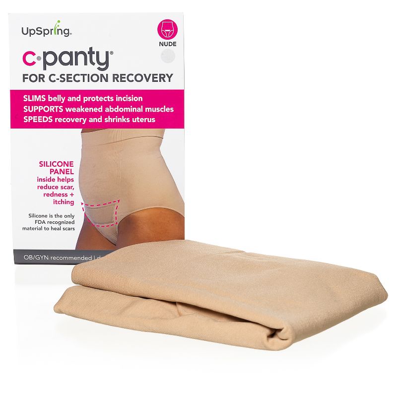 UpSpring C-Panty C-Section High Waist Recovery Underwear - Nude - S/M