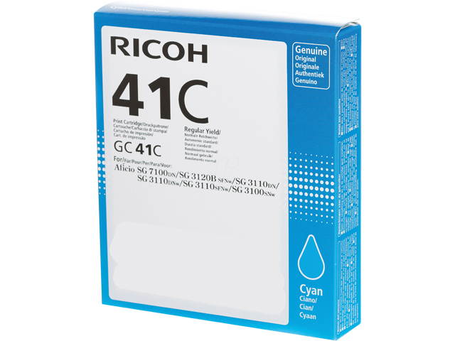 Ricoh GC 41C Ink Cartridge - Cyan