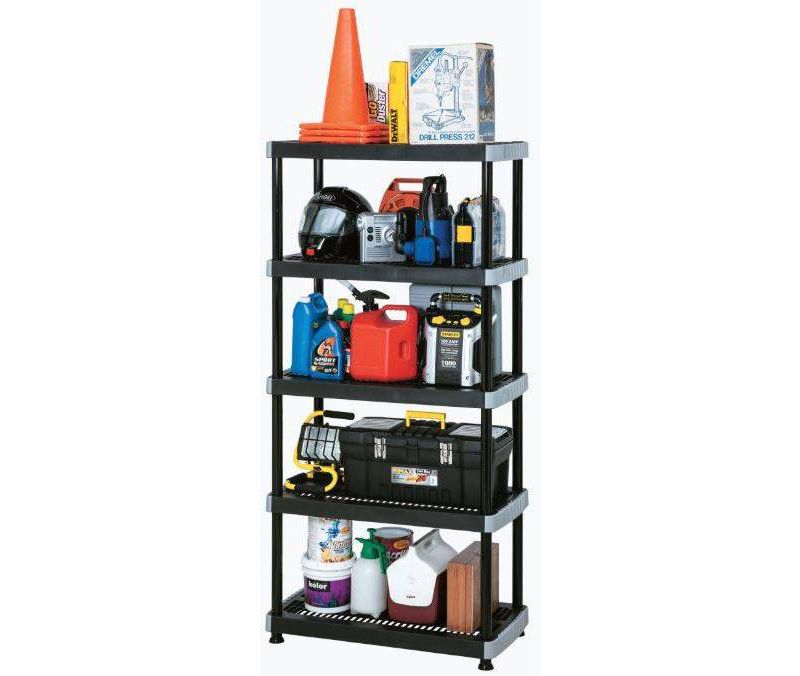 Heavy Duty 5 Tier Shelving Unit Black - Inval