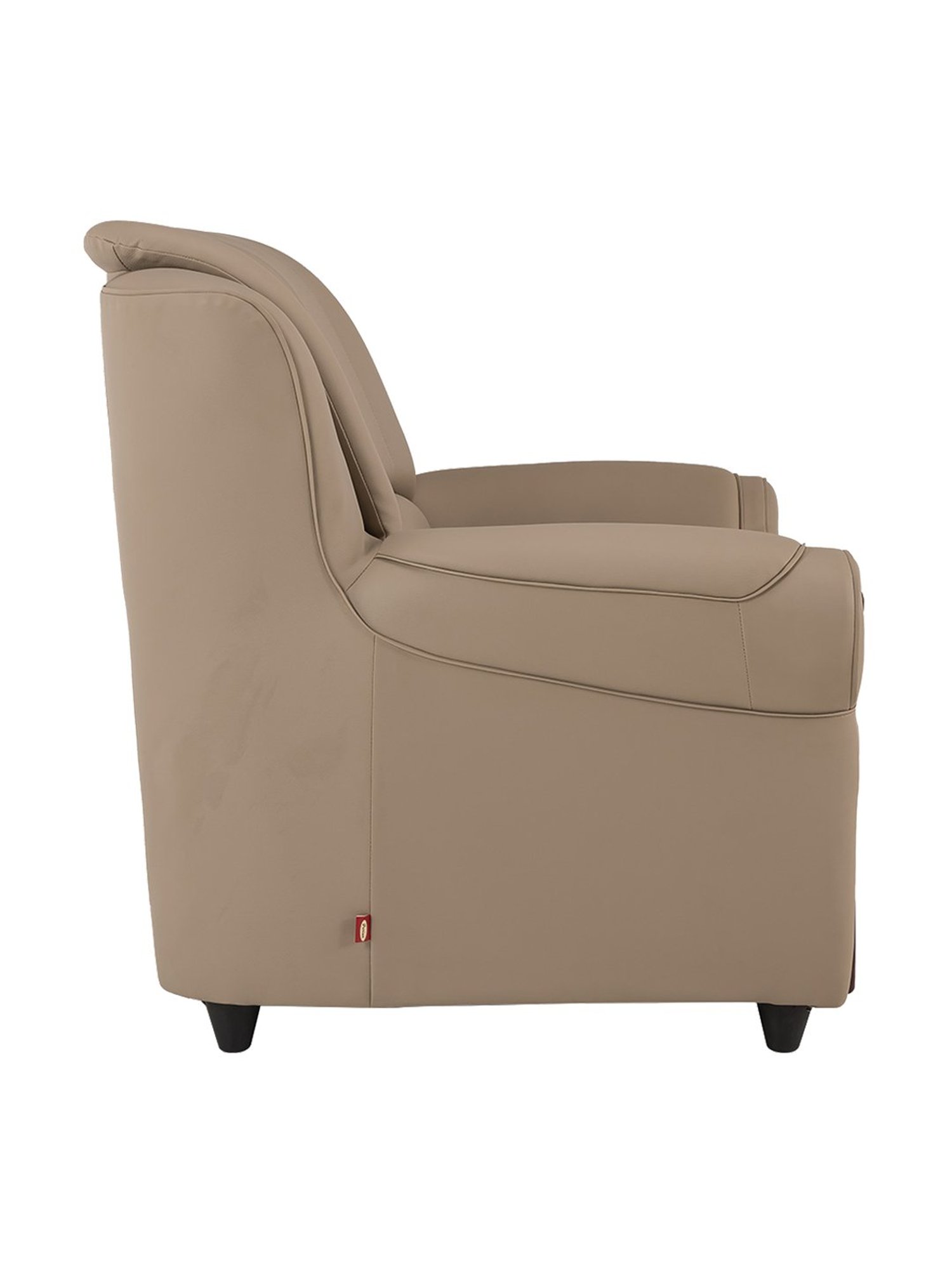 Durian Blos Brown Premium Leatherette 3 Seater Sofa