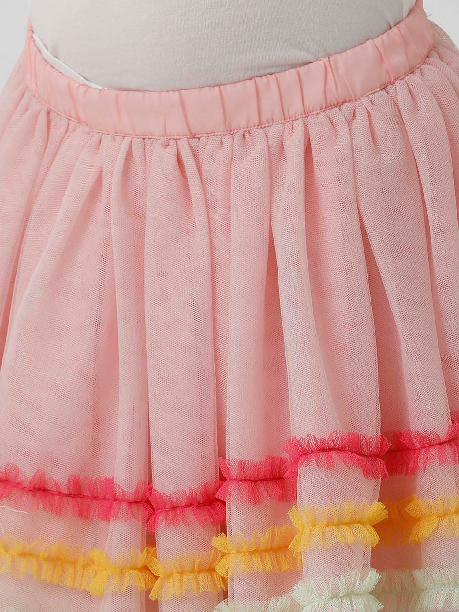 Kate & Oscar Kids Pink Color Block Skirt