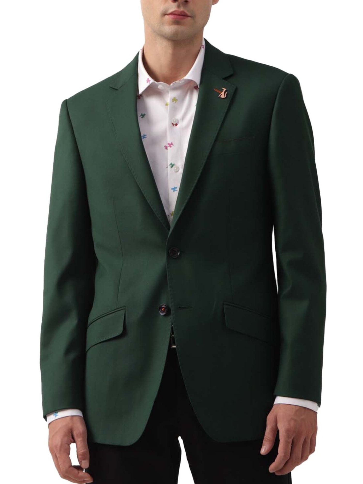 Simon Carter London Green Regular Fit Blazer