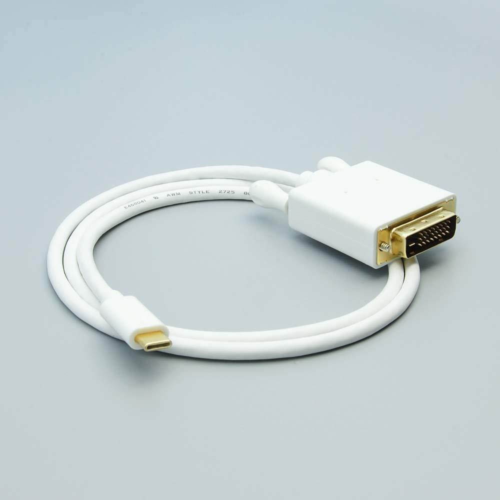 Huetron TM 3 Ft USB 3.1 Type C to DVI Male Cable for Motorola Moto Z Force