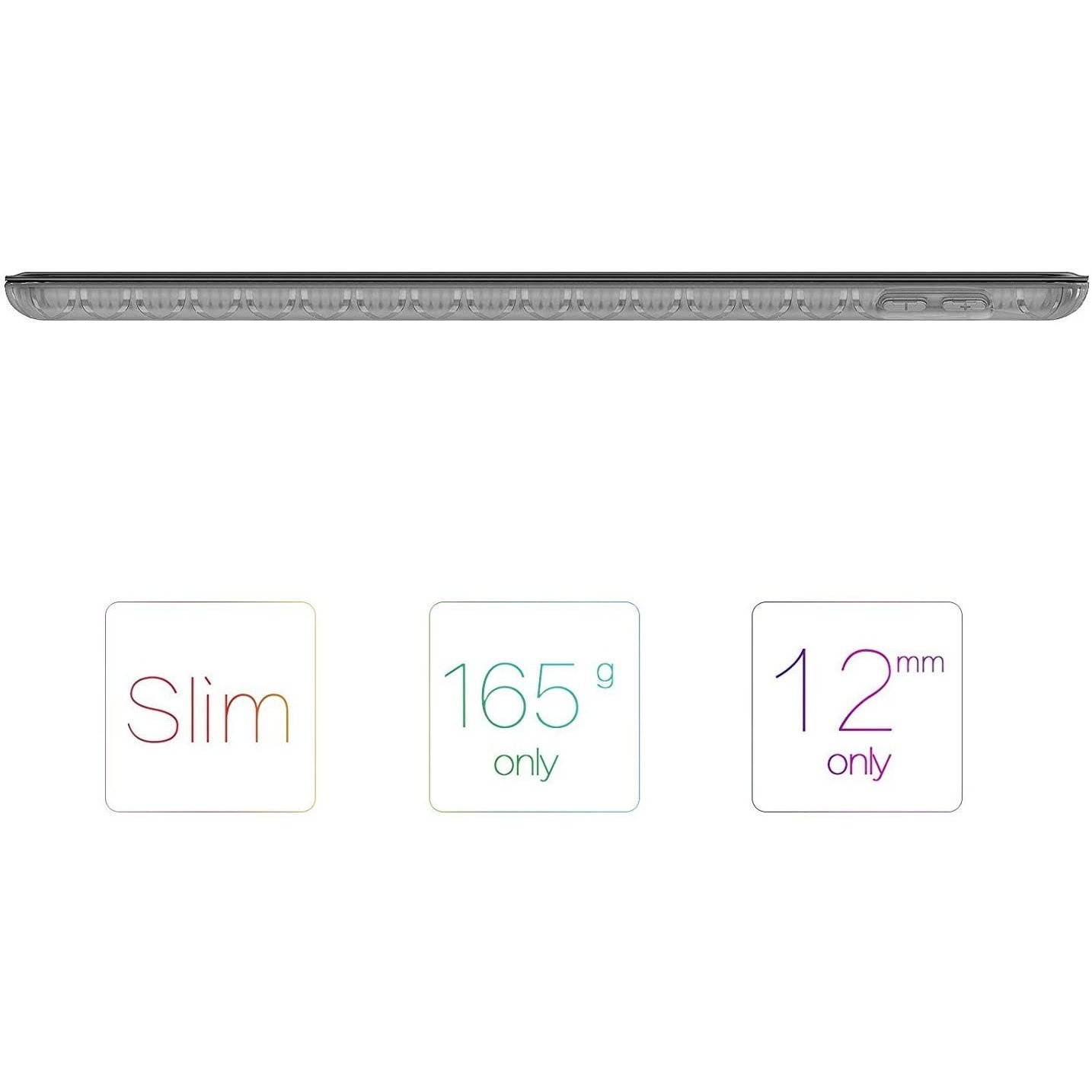 Smart Folio Case with Built-in Apple Pencil Storage for iPad 9.7-inch (2018/2017) - Aquamarine