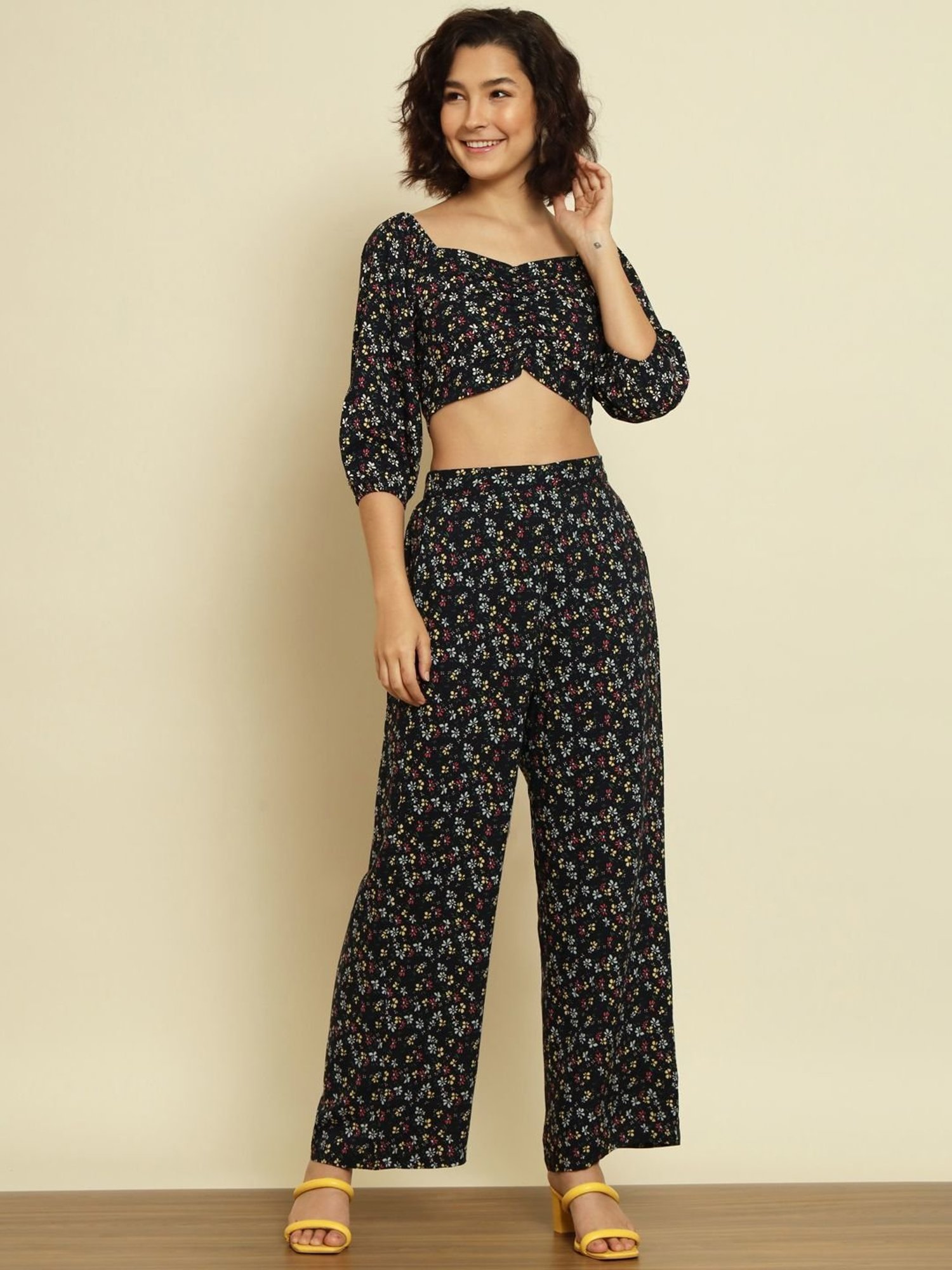 Trend Arrest Black Printed Co-Ord Set