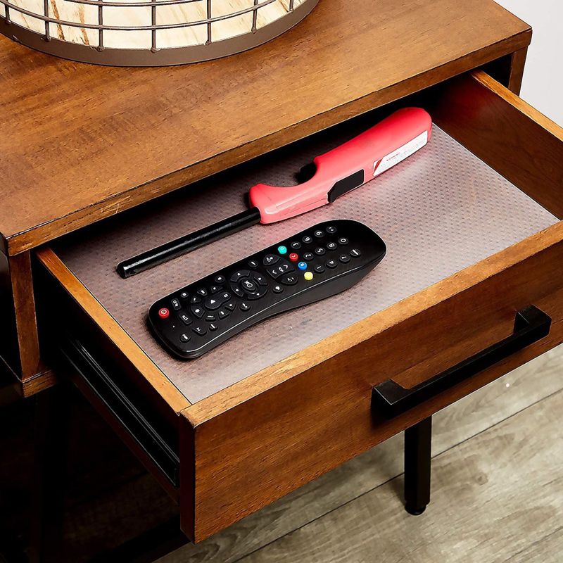 Okuna Outpost 2 Pack White Shelf Drawer Liners for Kitchen (17.7 x 59 in)