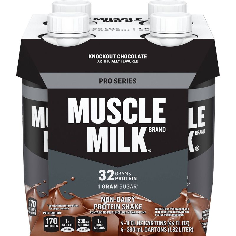 Muscle Milk Pro Series Protein Shake - Knockout Chocolate - 4ct