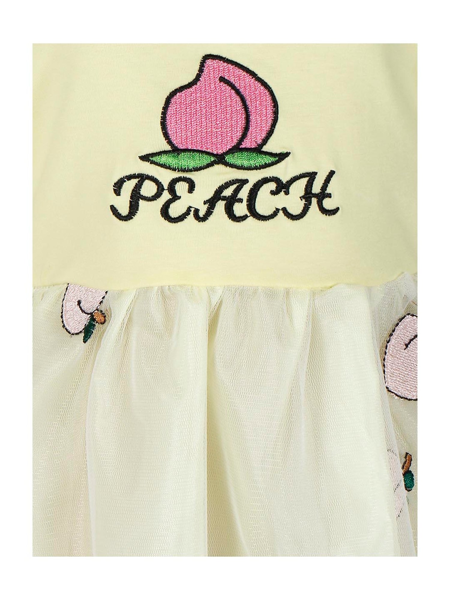 Passion Petals Kids Yellow Printed Dress