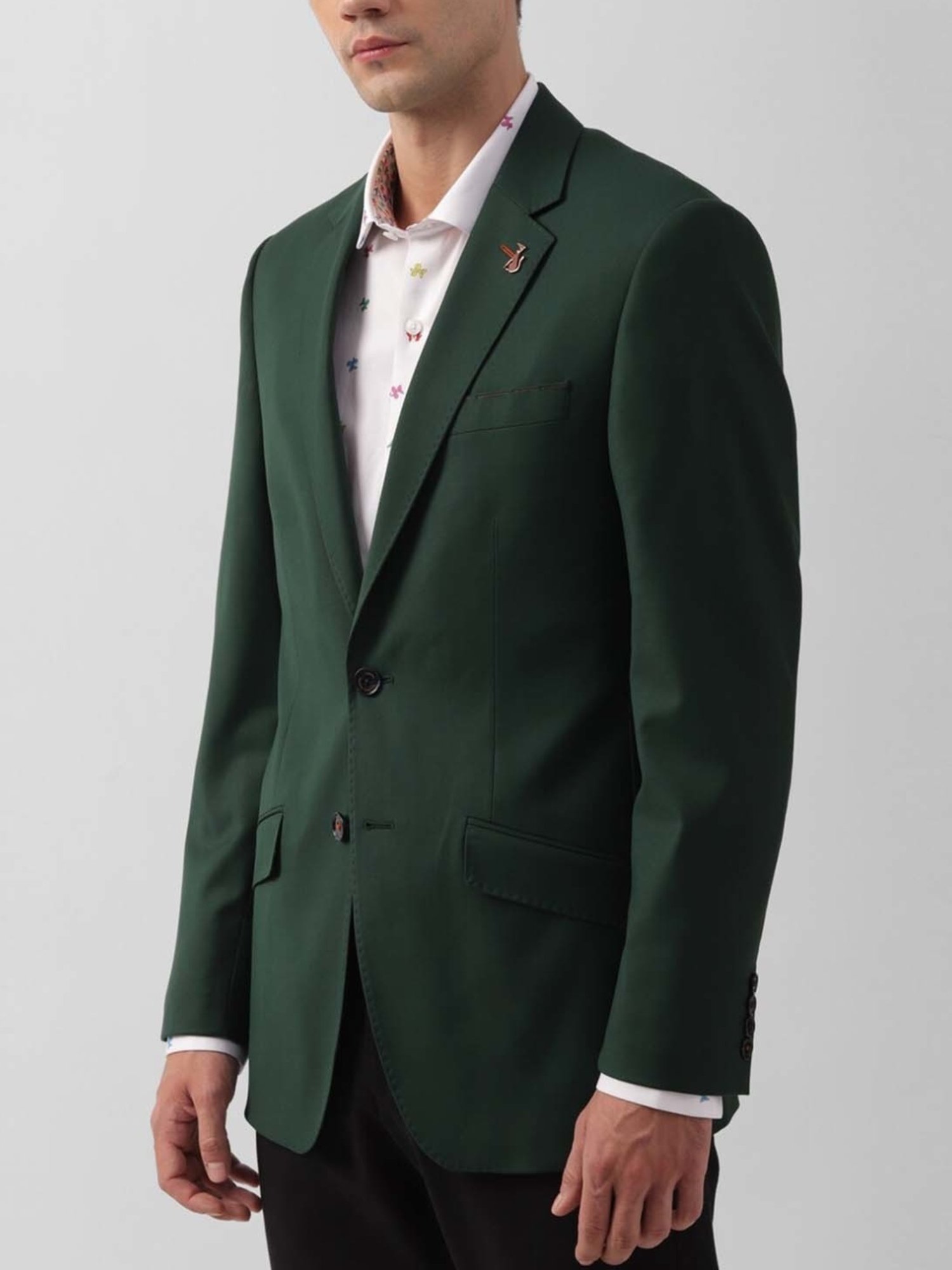 Simon Carter London Green Regular Fit Blazer