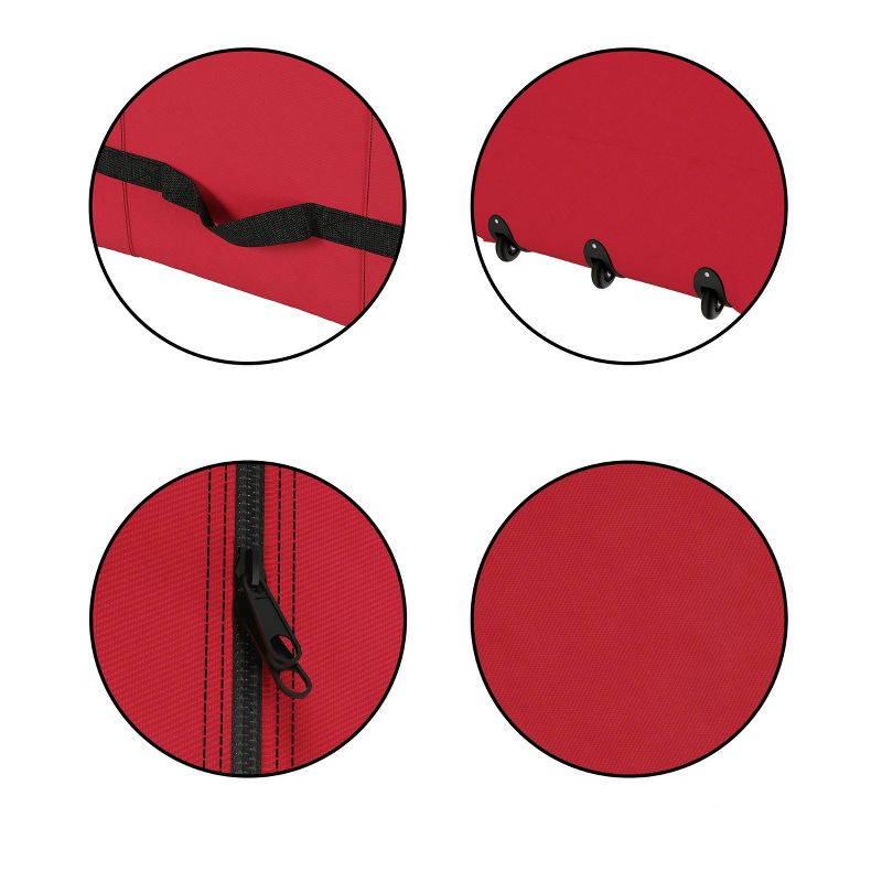 Elf Stor Elf Stor Premium Red Rolling Christmas Tree Storage Duffel Bag for 9' Disassembled Tree