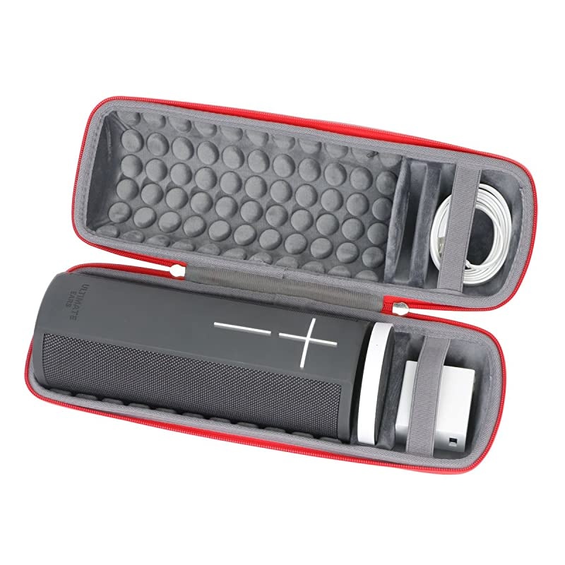Hard Travel Case for Ultimate Ears MEGABLAST Portable WiFi Bluetooth Speaker by  Red