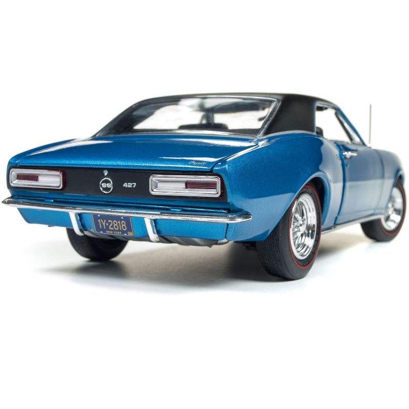 1967 Chevrolet Camaro SS 427 Baldwin Motion Blue 50th Anniversary Ltd Ed 1002 pcs 1/18 Diecast Model Car by Autoworld