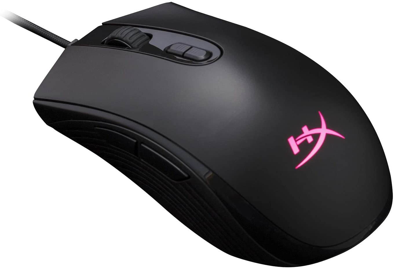 HyperX Pulsefire Core - RGB Gaming Mouse Software Controlled RGB Light Effects & Macro Customization Pixart 3327 Sensor up to 6200DPI 7 Programmable Buttons Mouse Weight 87g