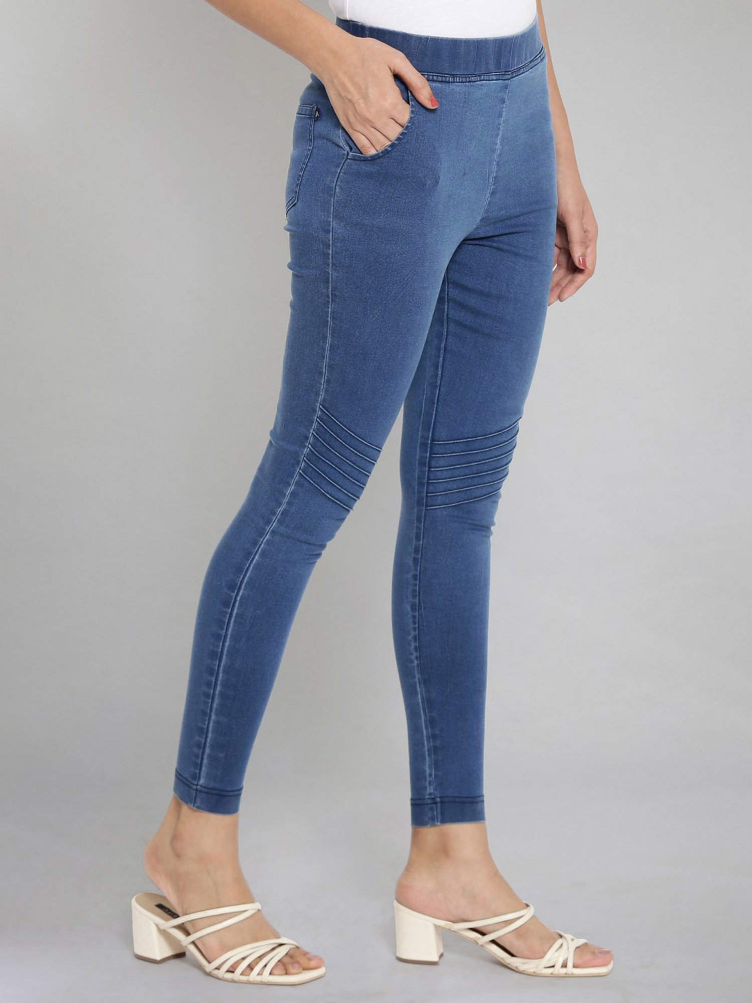 Elleven from Aurelia Blue Cotton Jeggings