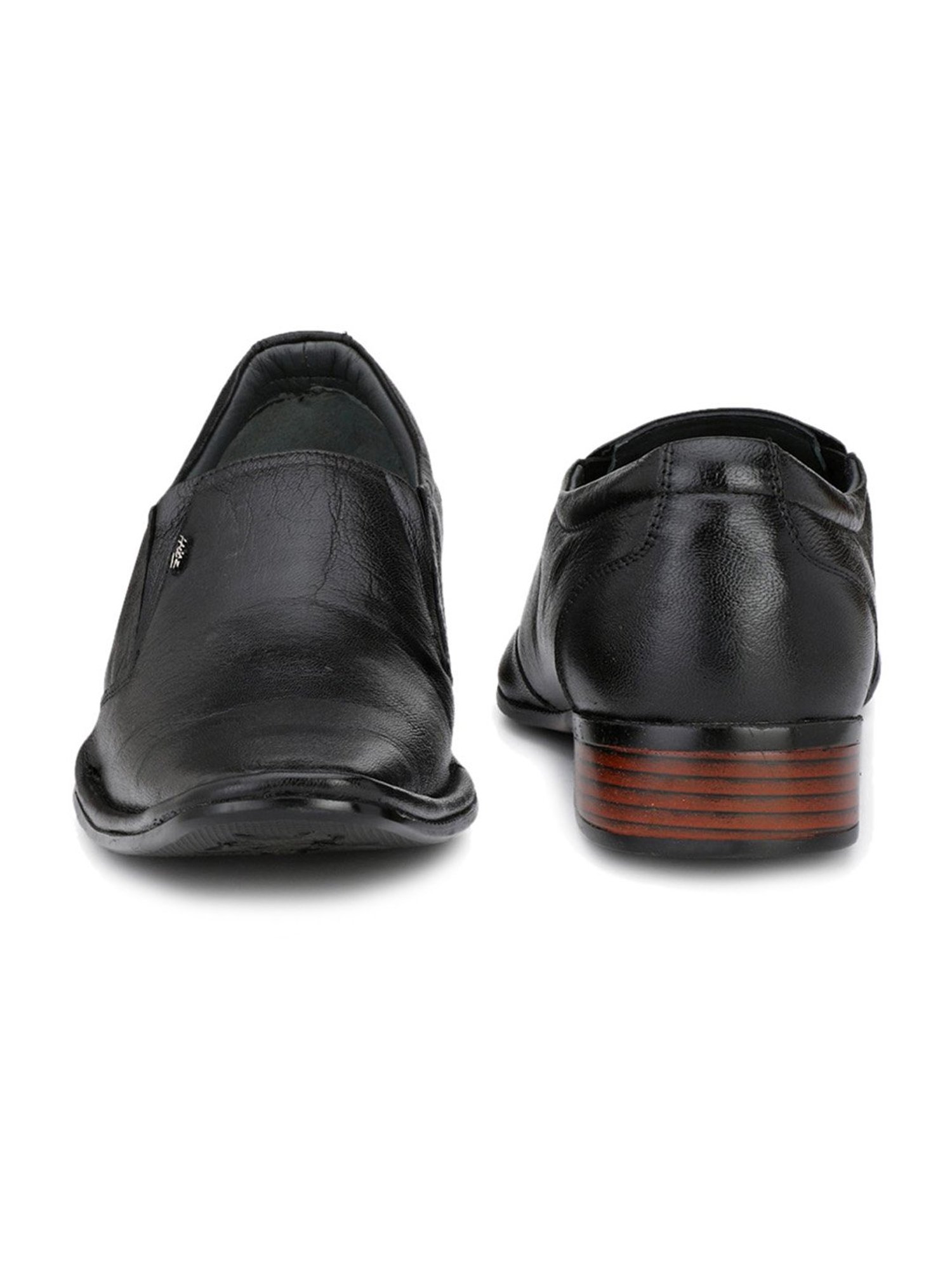 Hitz Men's Black Formal Slip-ons