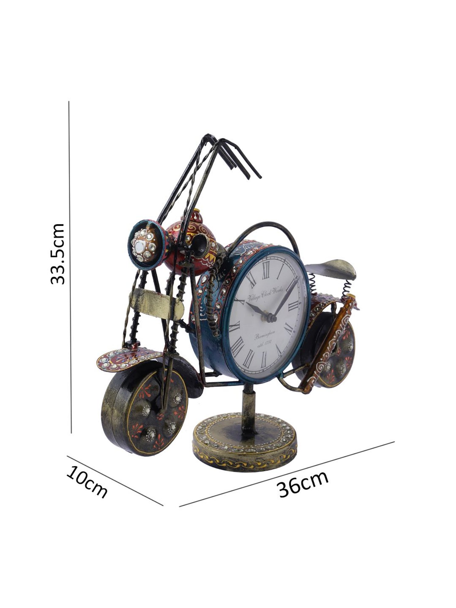 Aapno Rajasthan Red Bike Watch Showpiece