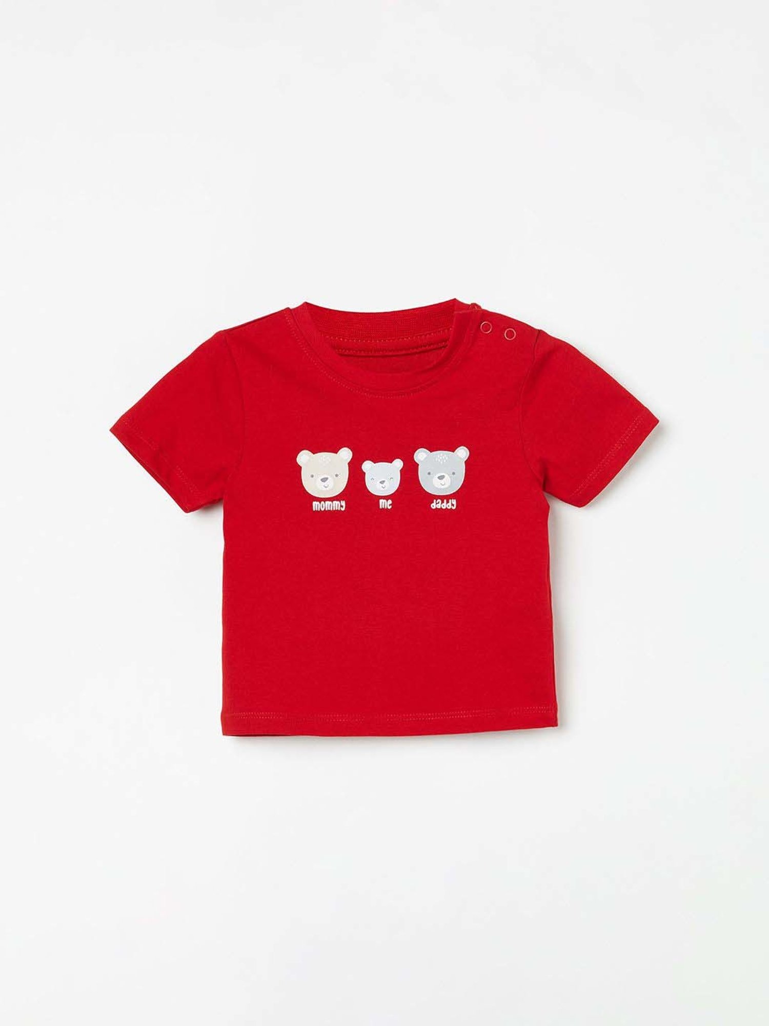 Juniors by Lifestyle Kids Red & Grey Cotton Tee