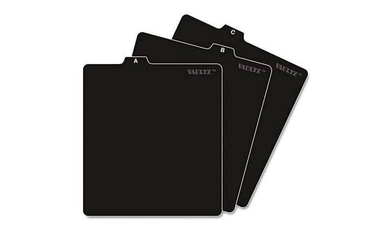 Valutz CD Storage File Spacers 26ct - Black