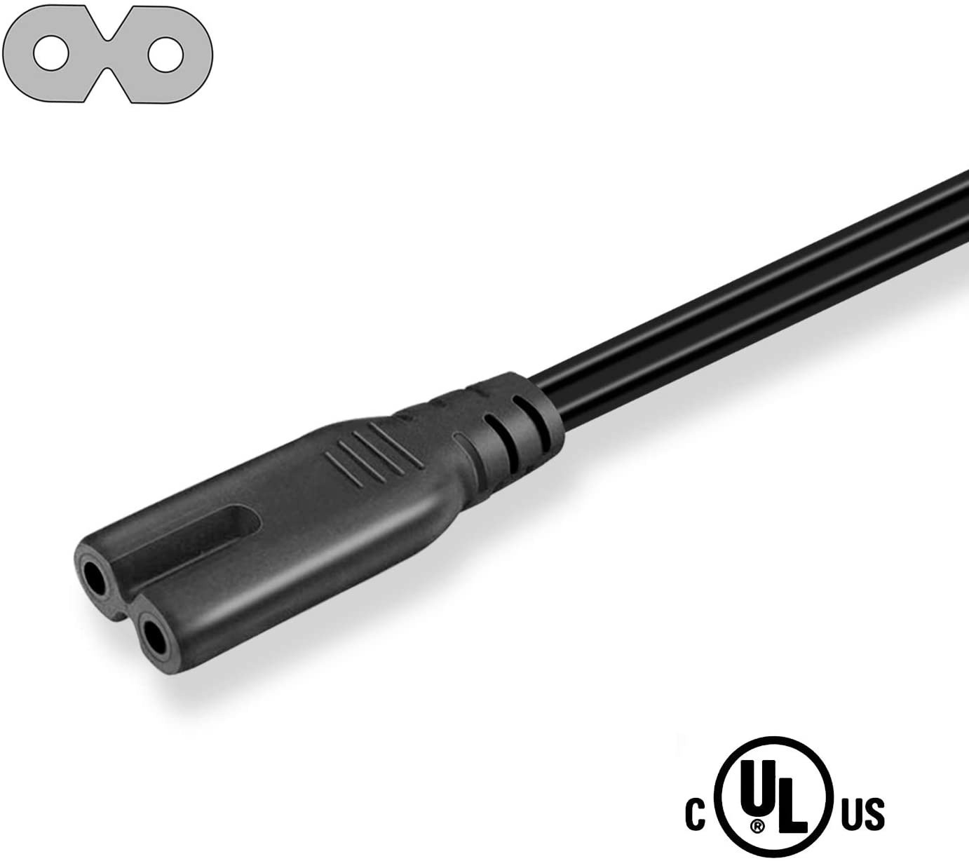 NAHAO 2 Prong Slot Printer Power Cord Cable for HP Envy/OfficeJet Canon Pixma/Maxify Epson Stylus/Workforce/Expression Premium/Artisan Printer Brother Samsung Xpress and More