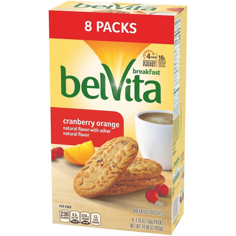 belVita Cranberry Orange Breakfast Biscuits 8 packs
