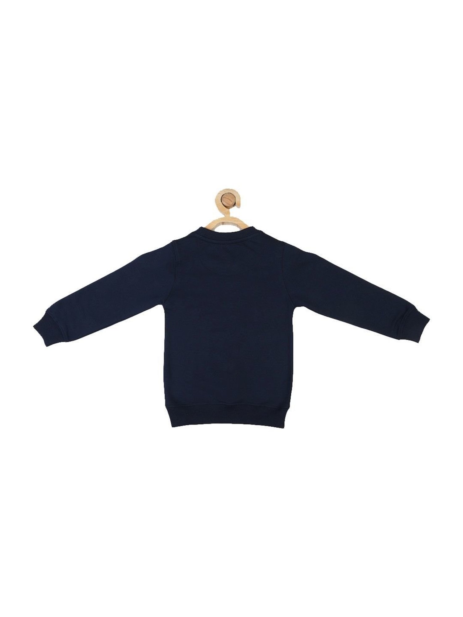 Allen Solly Junior Navy Graphic Full Sleeves Sweatshirt