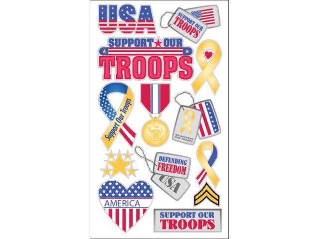 Sticko Classic Stickers-Support Our Troops